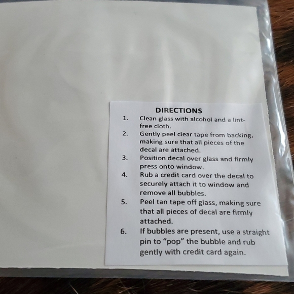 Rustic cuff window sticker - Picture 2 of 2